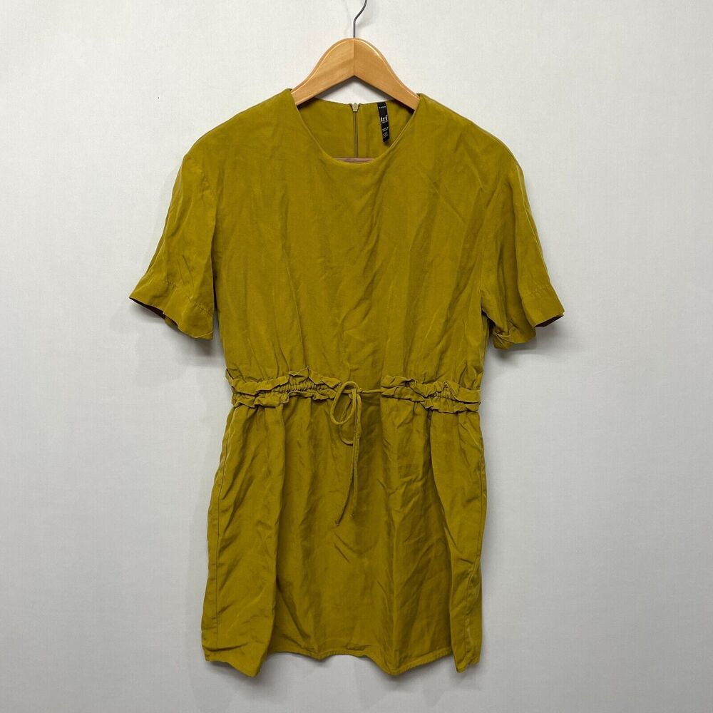 Zara TRF Collection Women Short Sleeve Dress Size Small Lyocell M223 -14